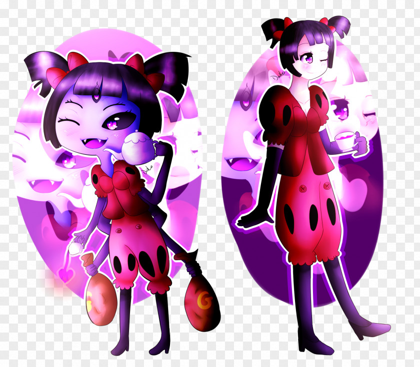 Time To Miss Undertale Little Muffet Fan Art PNG