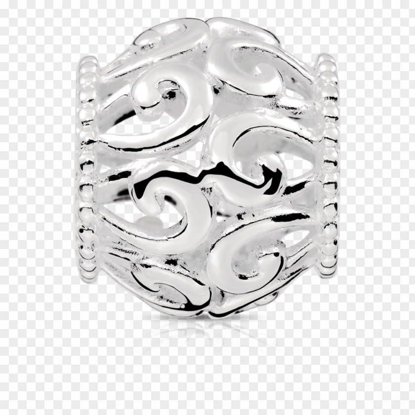 Metal Filigree Ring Body Jewellery Silver Platinum PNG