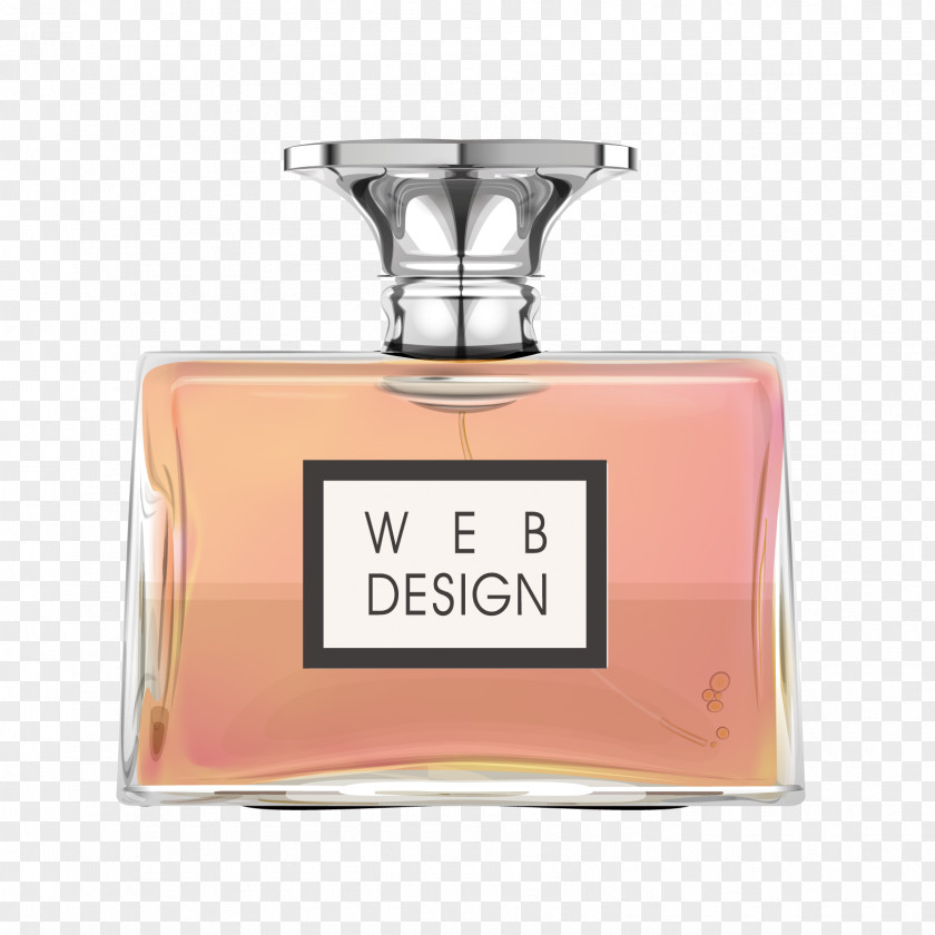 Perfume Bottle Cosmetics Label Clip Art PNG