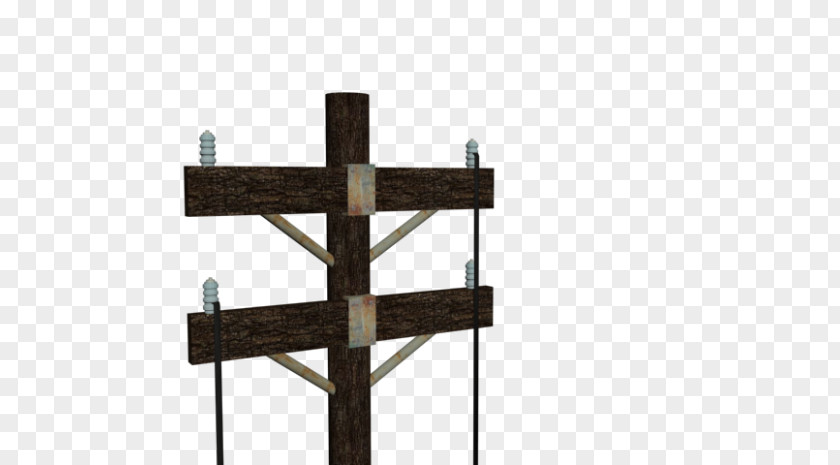 Wood Utility Pole Electricity FBX Transmission Tower PNG