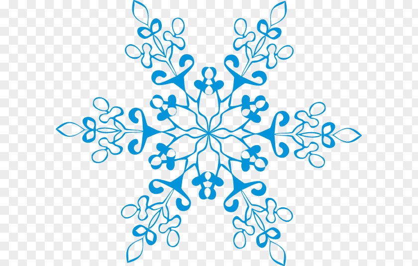 Blue Snowflake Gratis Clip Art PNG