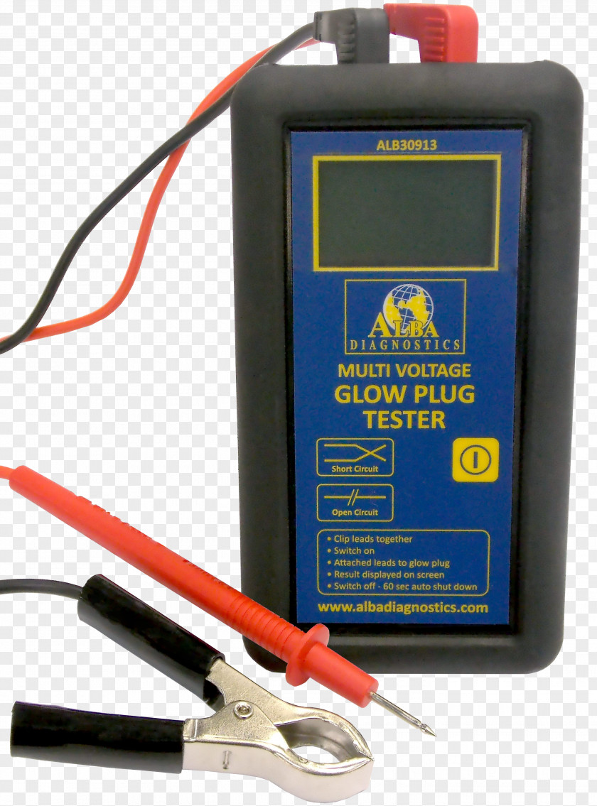 Car Battery Charger Glowplug Multimeter Electronics PNG
