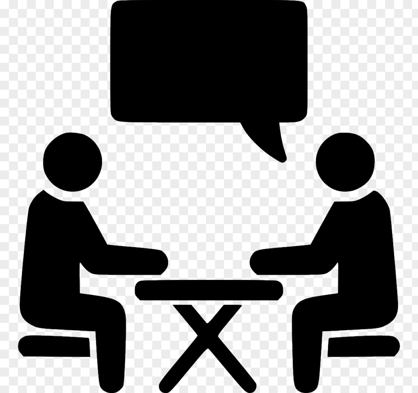 Gesture Table Interview Cartoon PNG