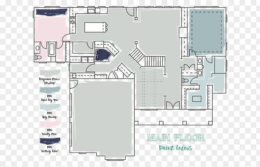 House Floor Plan Lake PNG