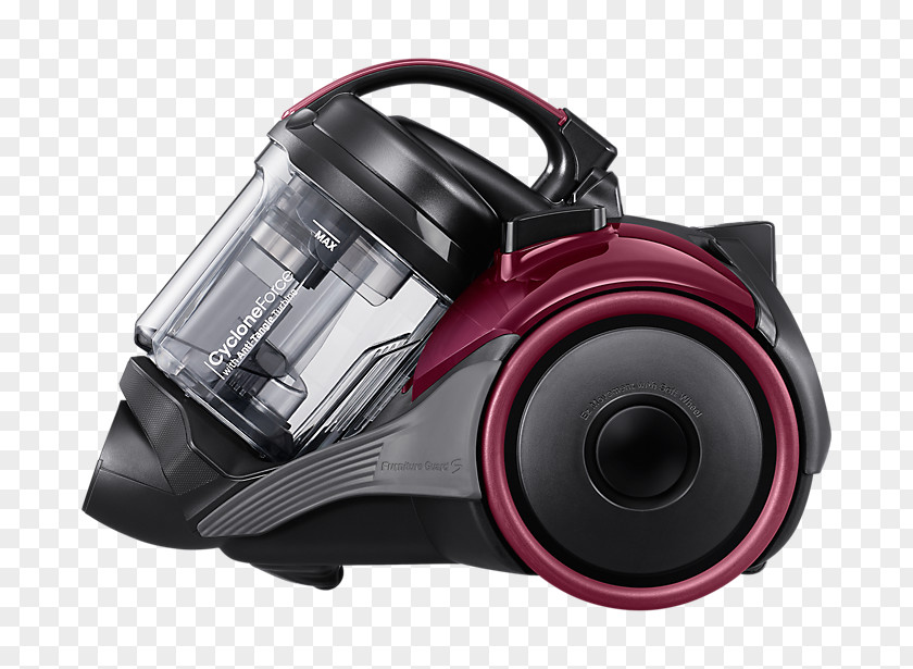 Peach Red Vacuum Cleaner Dust Samsung HEPA Home Appliance PNG