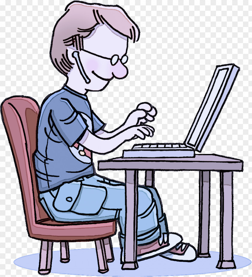 Cartoon Furniture Sitting Table Reading PNG