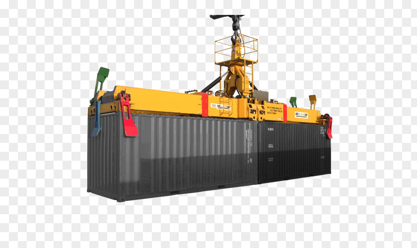 Crane Spreader Container Intermodal Machine PNG