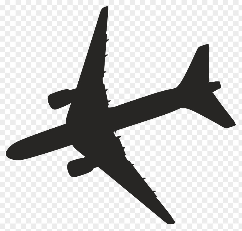 Silhouette Illustration Royalty-free Image Airplane PNG