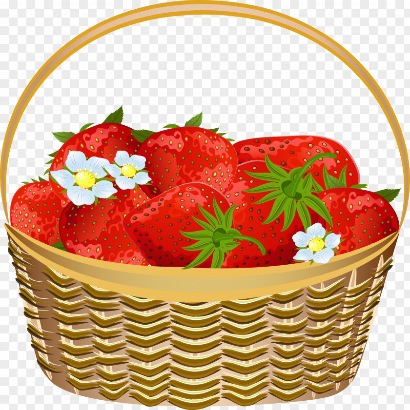 Strawberry Cake Basket Fruit Clip Art PNG