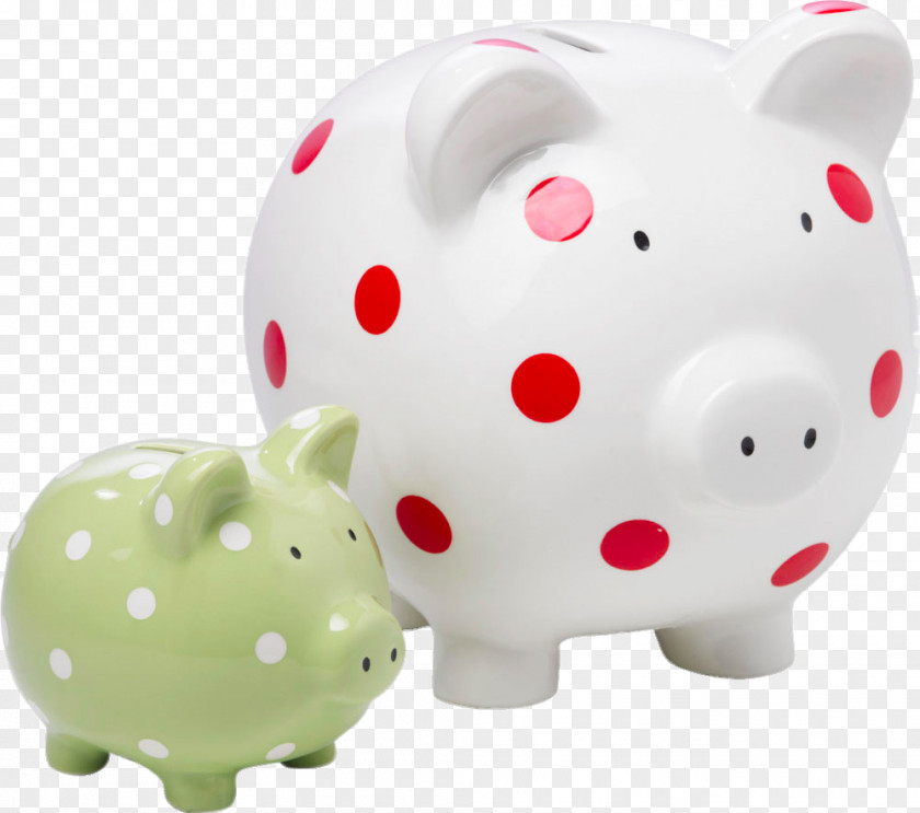 Two Piggy Bank Domestic Pig Clip Art PNG