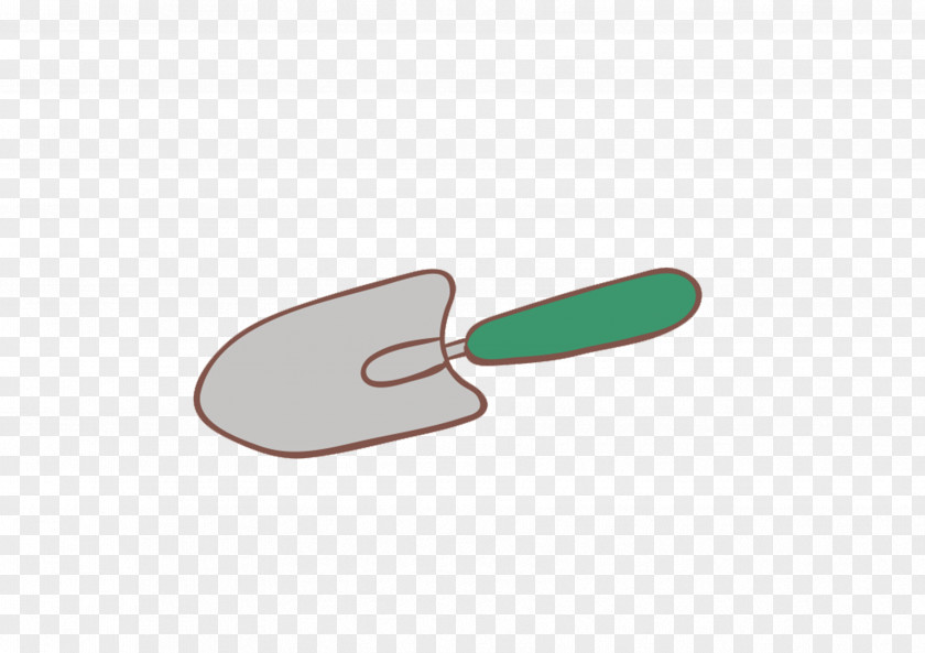 Cartoon Shovel Green Pattern PNG