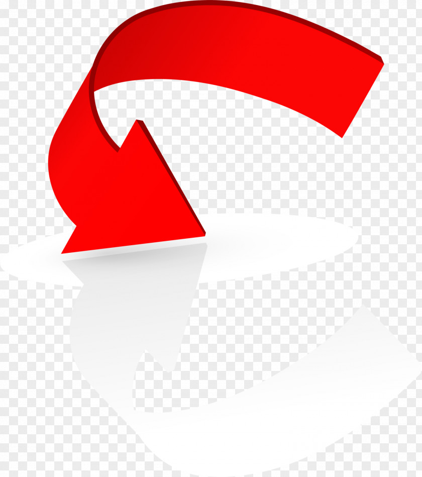 Red Concise Arrow Logo PNG