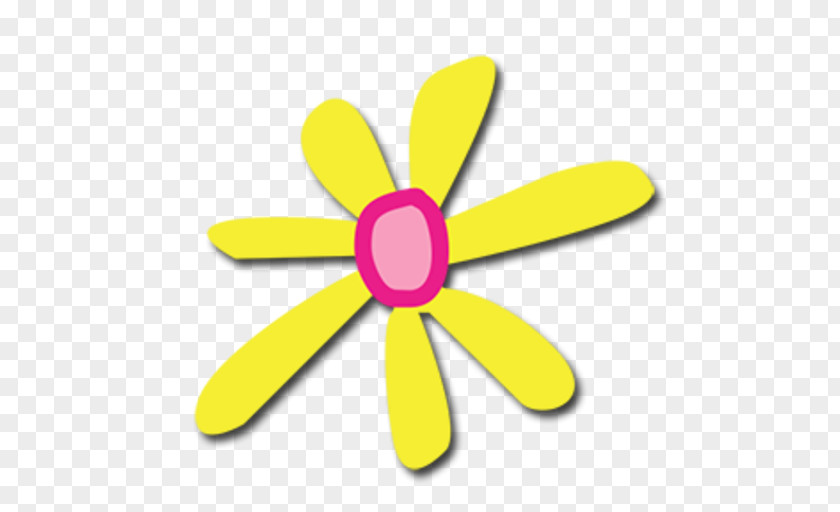 Wheel Yellow Lily Flower Cartoon PNG