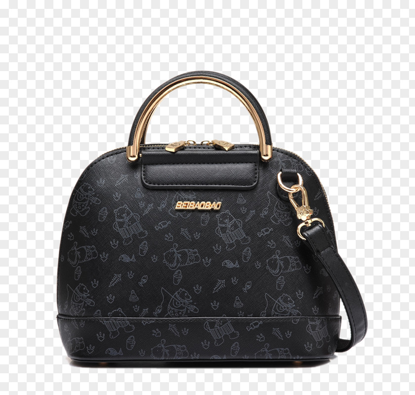 Black Gold Bag Backpack Handbag Leather Dress PNG