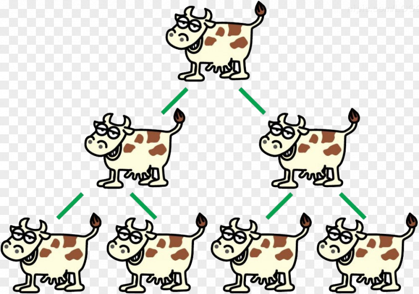 Cow Relationship Chart Cattle U82f1u97dcu6f2bu756b PNG