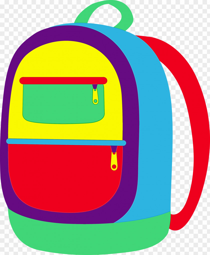 Luggage And Bags Backpack Watercolor Background PNG