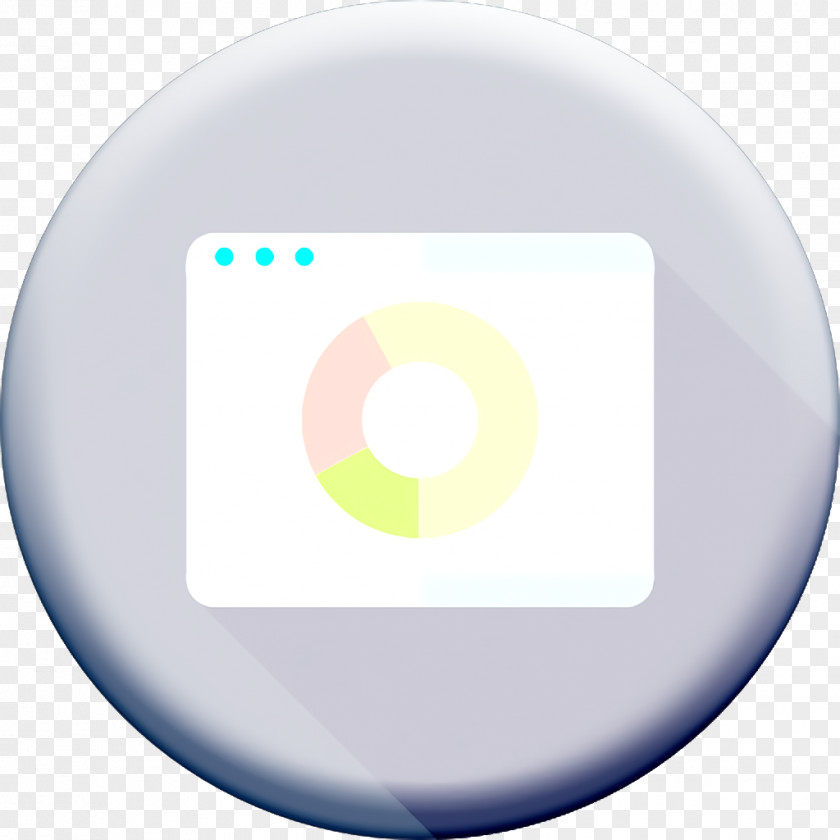 Pie Chart Icon Browser Digital Marketing PNG