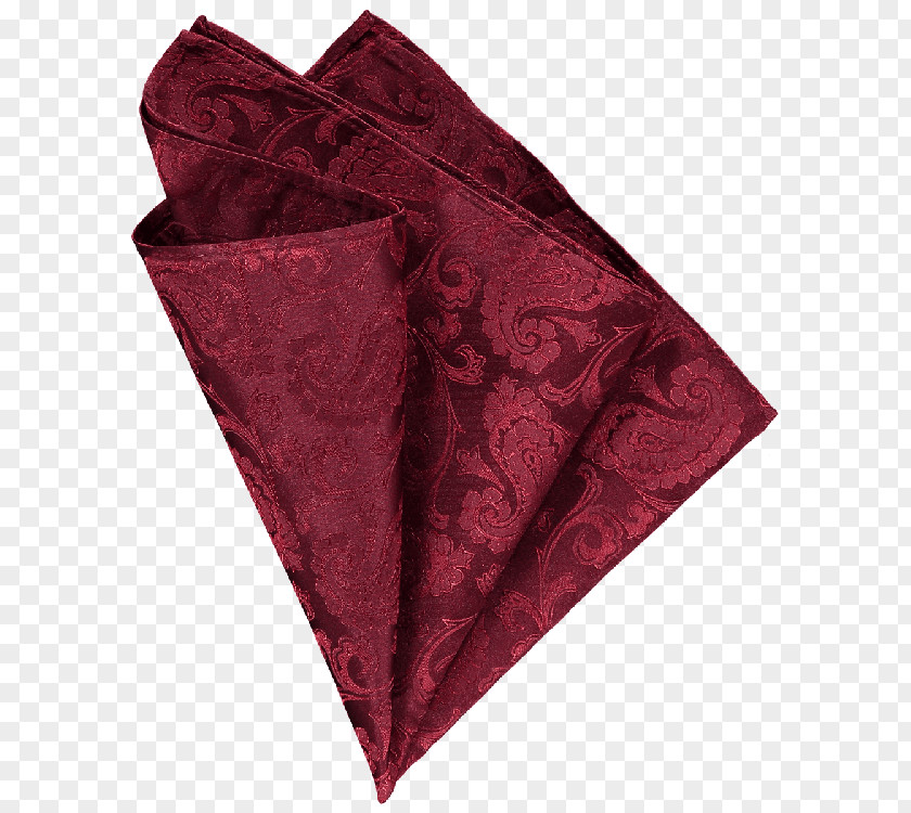 Red Pocket Velvet Triangle PNG