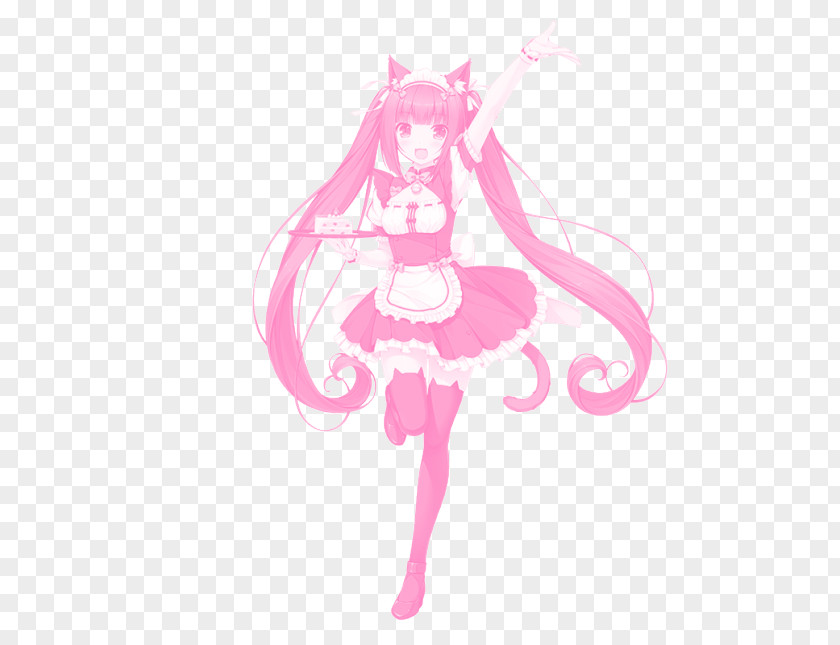 Maid Nekopara Cosplay Catgirl Chocolate T-shirt PNG