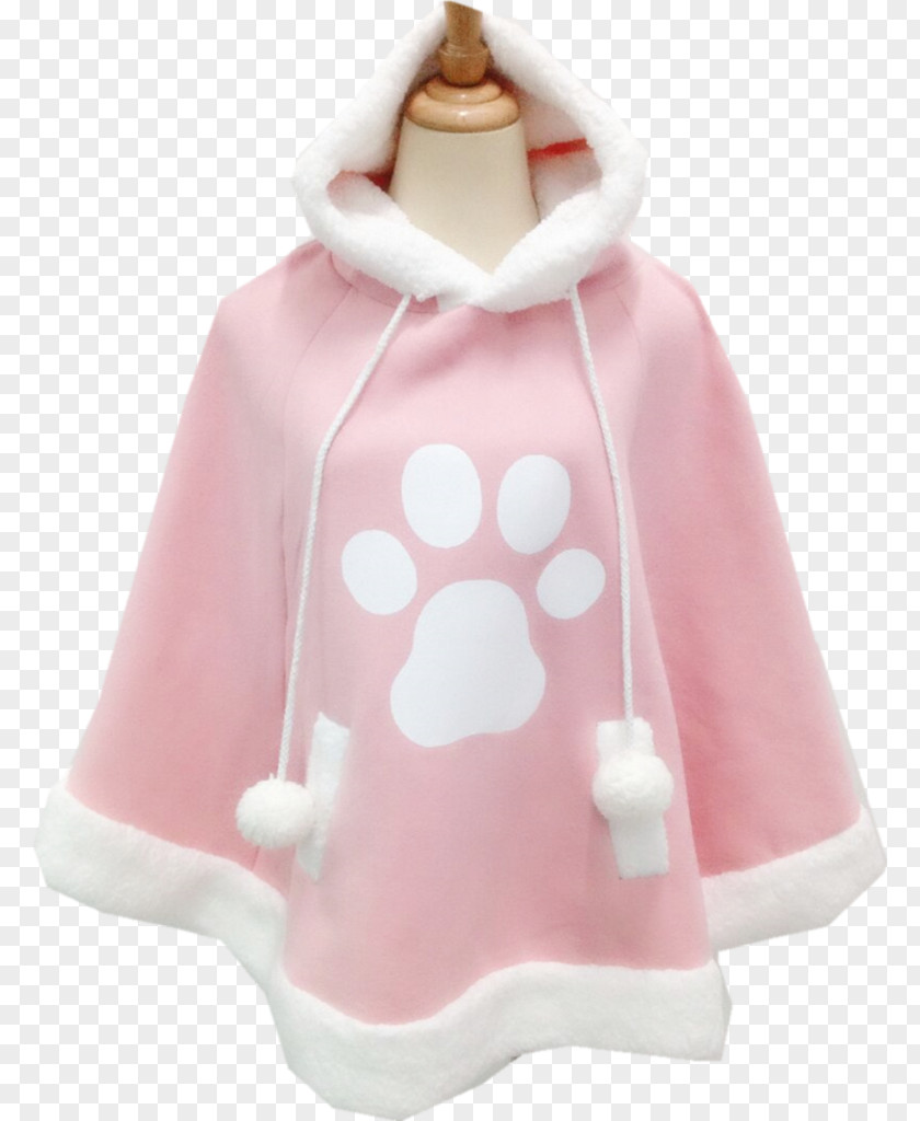 Cat Hoodie Polar Fleece Cloak Coat PNG