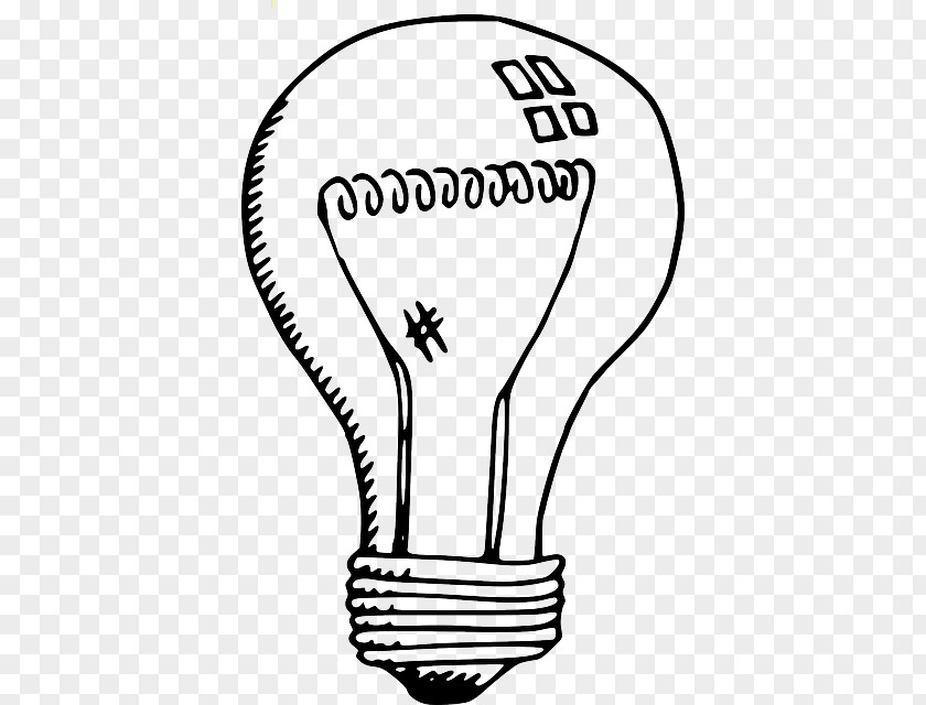 Lamp Outline Incandescent Light Bulb Clip Art PNG