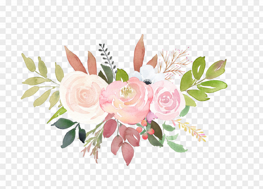 Rose Garden Roses Floral Design Wedding Invitation Flower Bouquet PNG