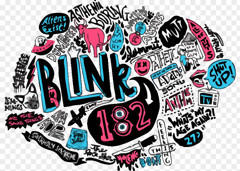 Blink182 Blink-182 Punk Rock Song Lyrics PNG