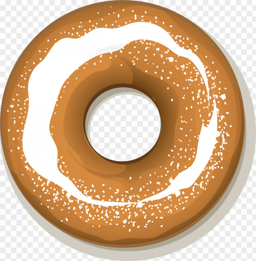 Cartoon Donut Doughnut Bagel Icon PNG