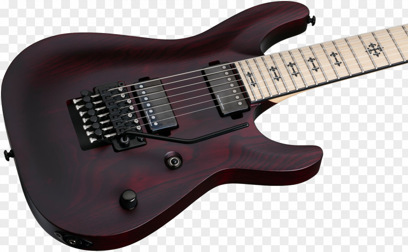 Electric Guitar Bass Schecter Research Floyd Rose PNG
