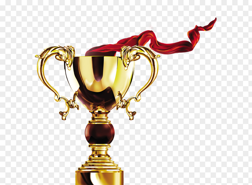 Gold Trophy Pixel Clip Art PNG