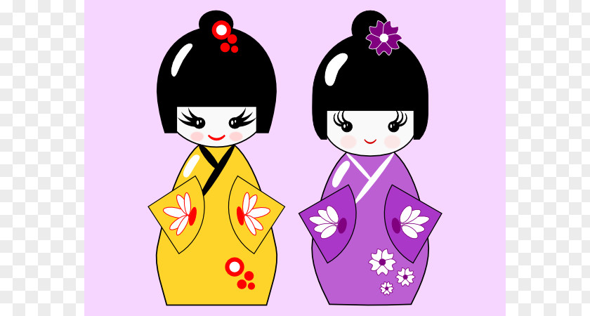 Japanese Doll Clipart Kokeshi Inkscape Tutorial Dolls Clip Art PNG