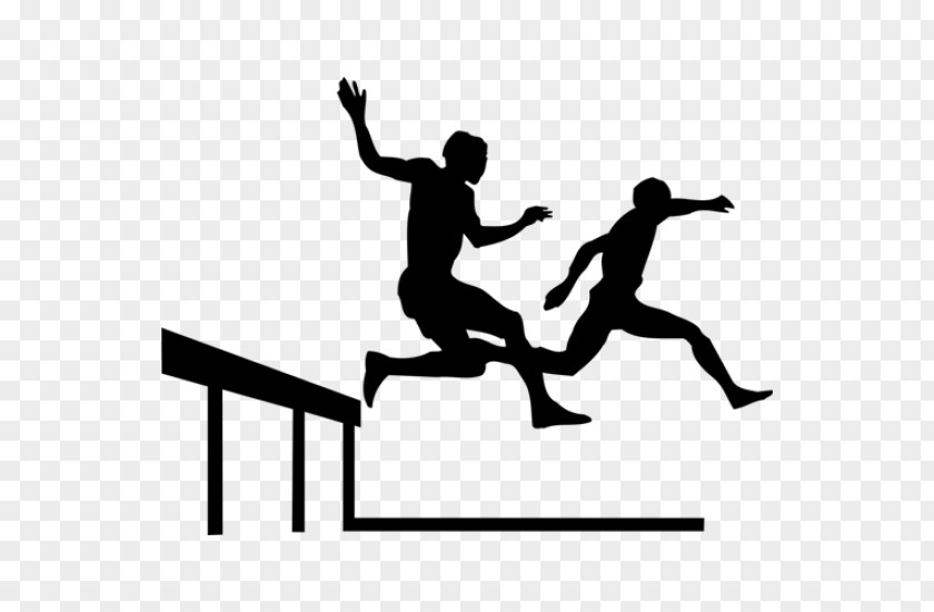 Track & Field Athlete Sport Hurdling Decal PNG