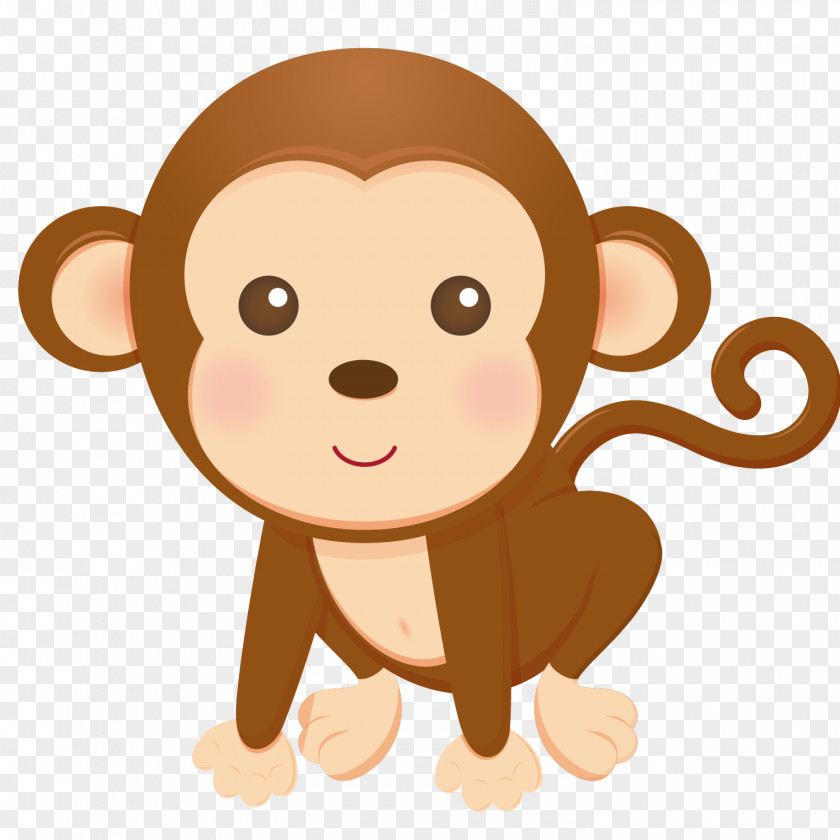 Baby Monkey Child Infant Drawing Clip Art PNG