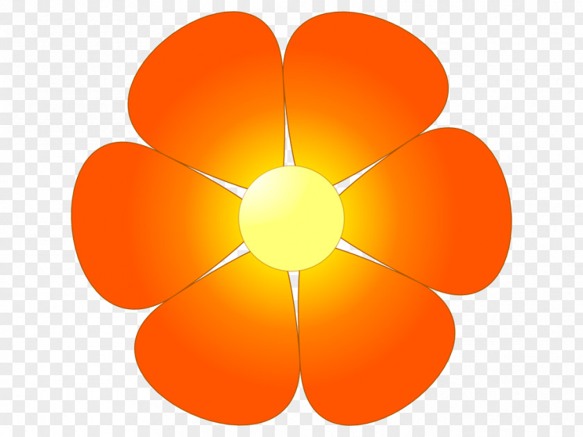 Hippie Heart Cliparts Orange Blossom Flower Clip Art PNG