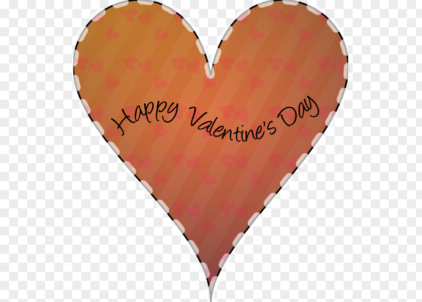 Layered Vector Brown Heart PNG