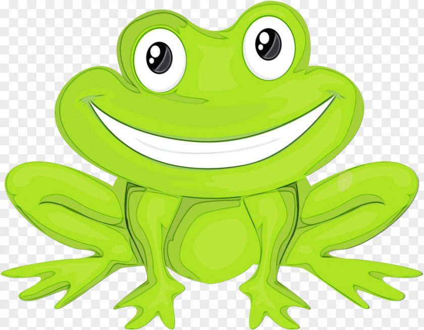 Smile Toad Tree Watercolor PNG