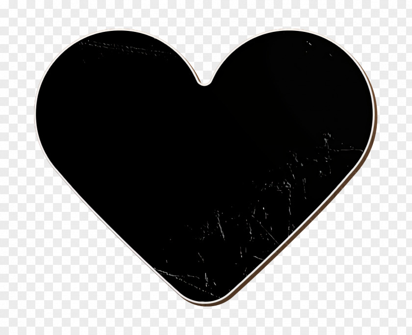 Basicons Icon Like Black Heart PNG