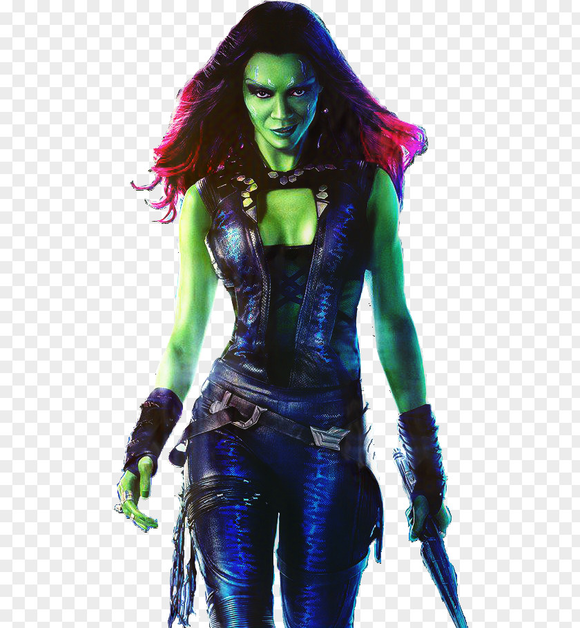 Gamora Guardians Of The Galaxy Zoe Saldana Drax Destroyer Nebula PNG