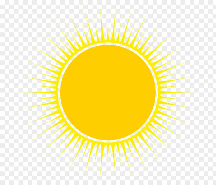 Natural Yellow Sun Weather Download Cartoon Font PNG