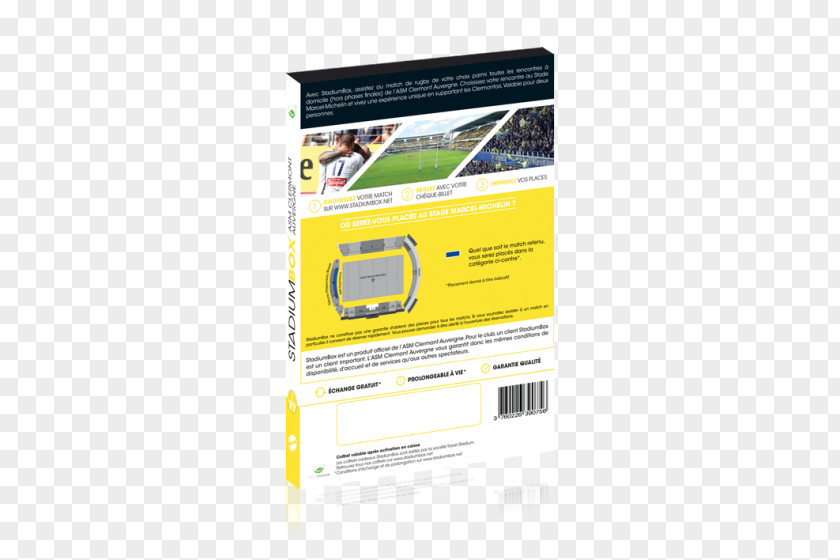 Rugby Match ASM Clermont Auvergne Parc Des Sports Marcel Michelin Union Coffret Cadeau Wonderbox PNG