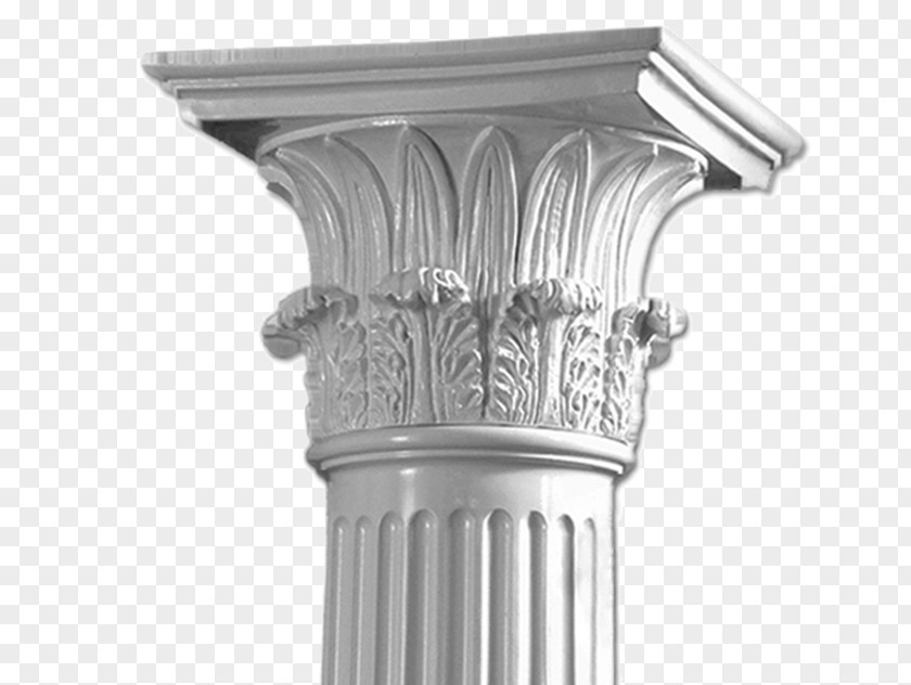 Stone Pillar Column Capital Corinthian Order Post PNG