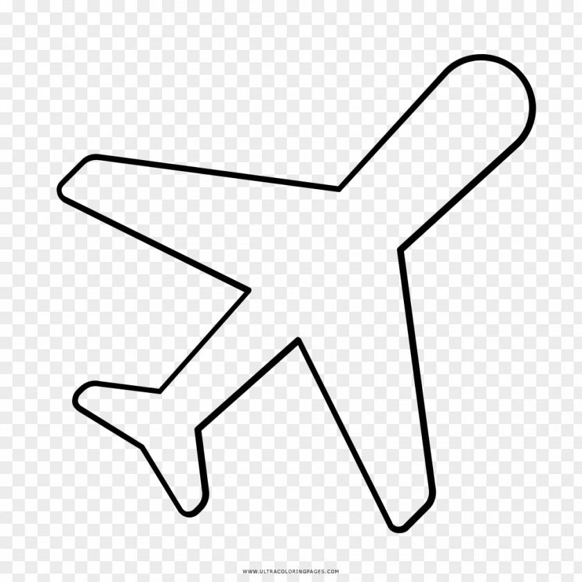 Airplane Drawing Coloring Book PNG