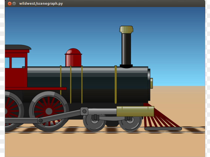 Animated Train Rail Transport Steam Locomotive Animation PNG