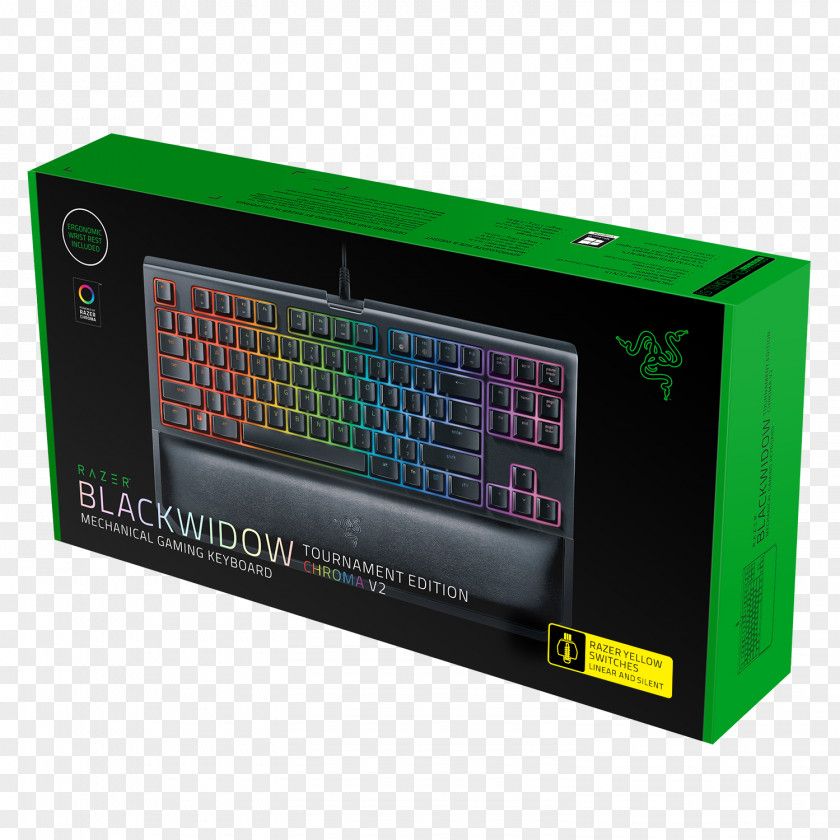 Blackwidow Razer BlackWidow Chroma V2 Computer Keyboard Gaming Keypad Inc. Color PNG