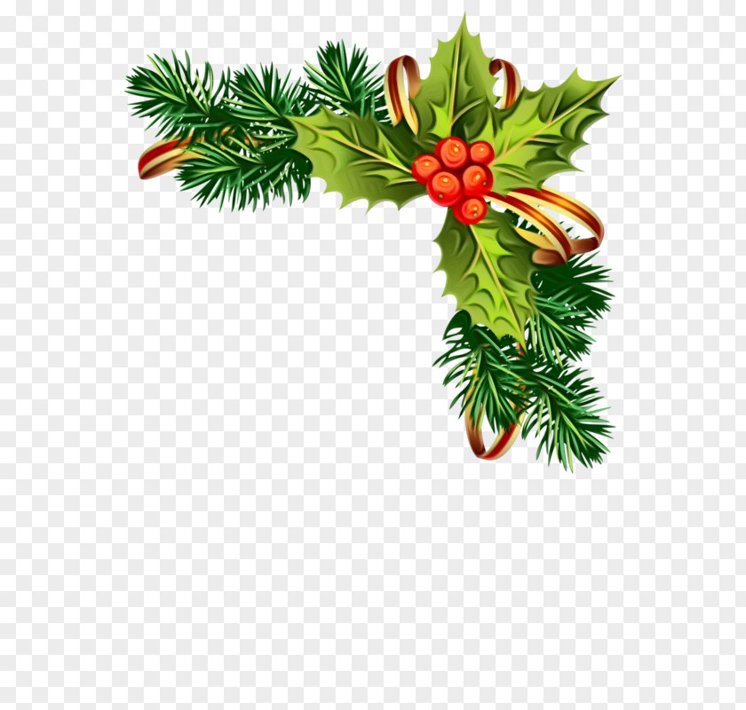Christmas Decoration Lodgepole Pine Tree Red PNG
