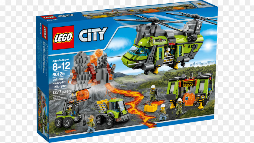 Jungle Safari Helicopter Lego City Volcano Explorers Toy PNG