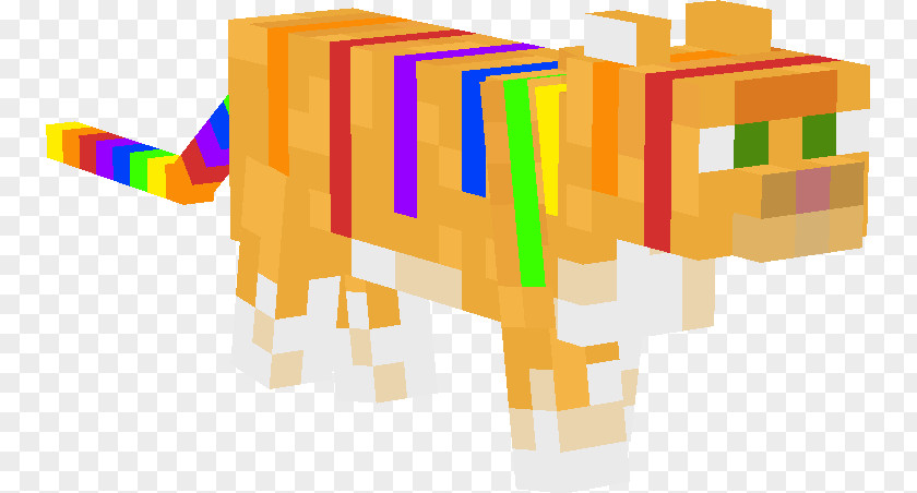 Minecraft Tabby Cat Grumpy Nyan PNG