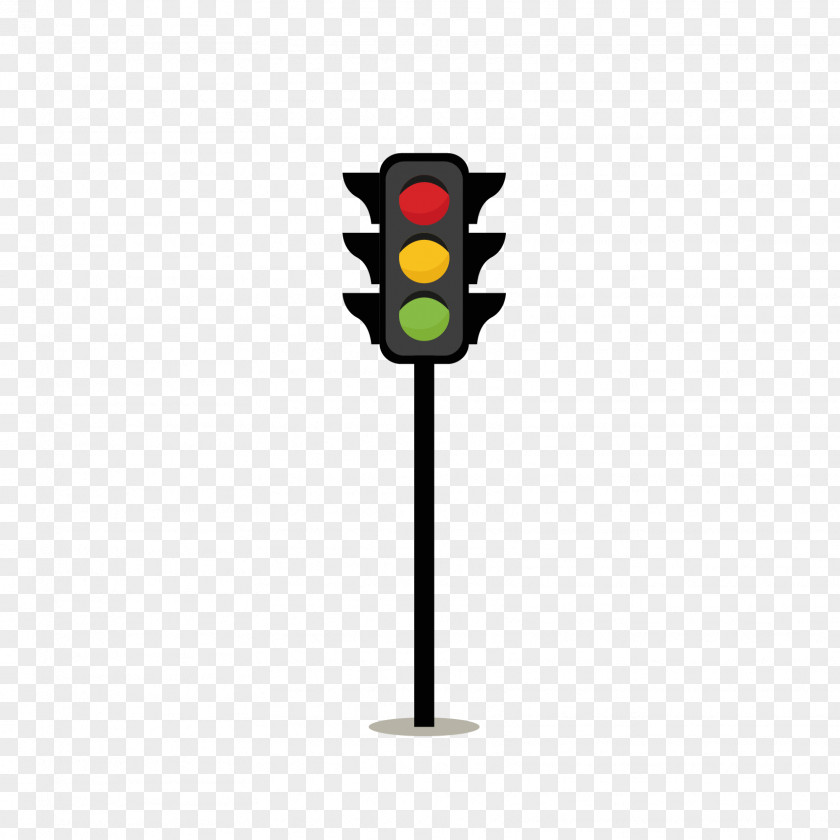 Cartoon Vertical Traffic Lights Light Chemical Element Street PNG