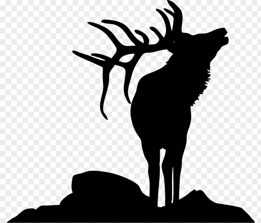 Deer Elk Silhouette Moose Clip Art PNG