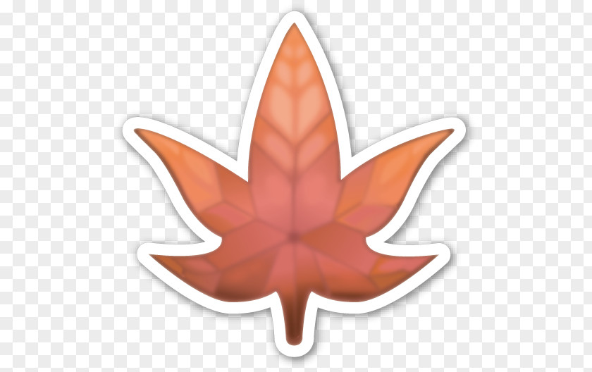 Emoji Sticker Emoticon Maple Leaf WhatsApp PNG